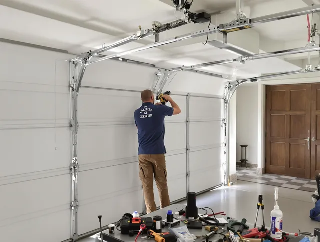 Fairview Park Garage Door Repair certified technician performing precision garage door repair in Fairview Park