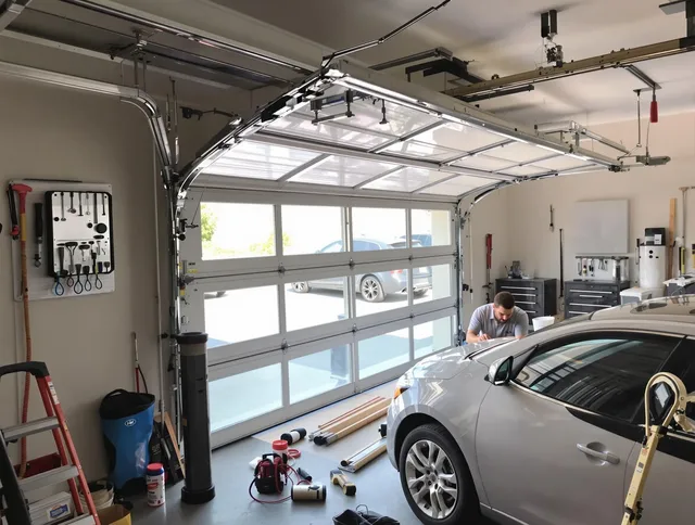 Garage door noise reduction service by Fairview Park Garage Door Repair in Fairview Park