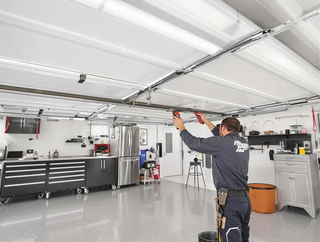 Overhead garage door repair service by Fairview Park Garage Door Repair in Fairview Park